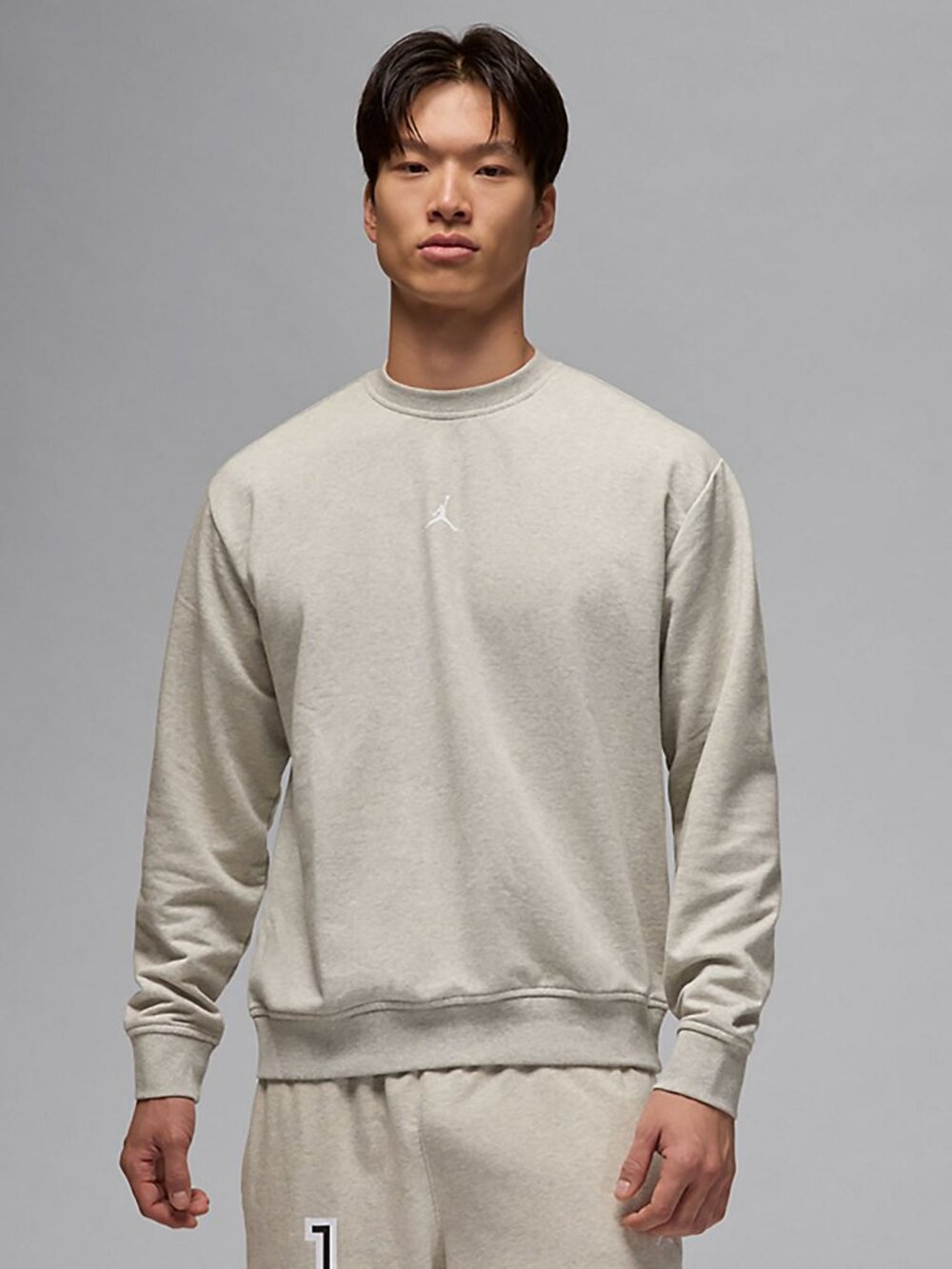 Jordan Sport Crossover Men's Dri-FIT Crew Neck Sweatshirt Grey Heather 2XL